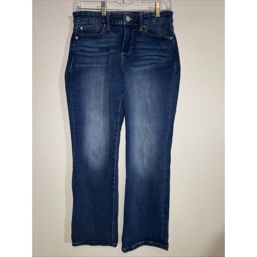 🍀 Lucky Brand Women's Blue Jeans 8/29 Mid Rise Sweet N‎ Crop Stretchy Denim